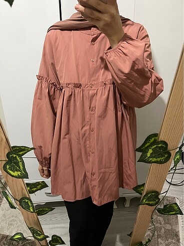 Pembe tunik gömlek