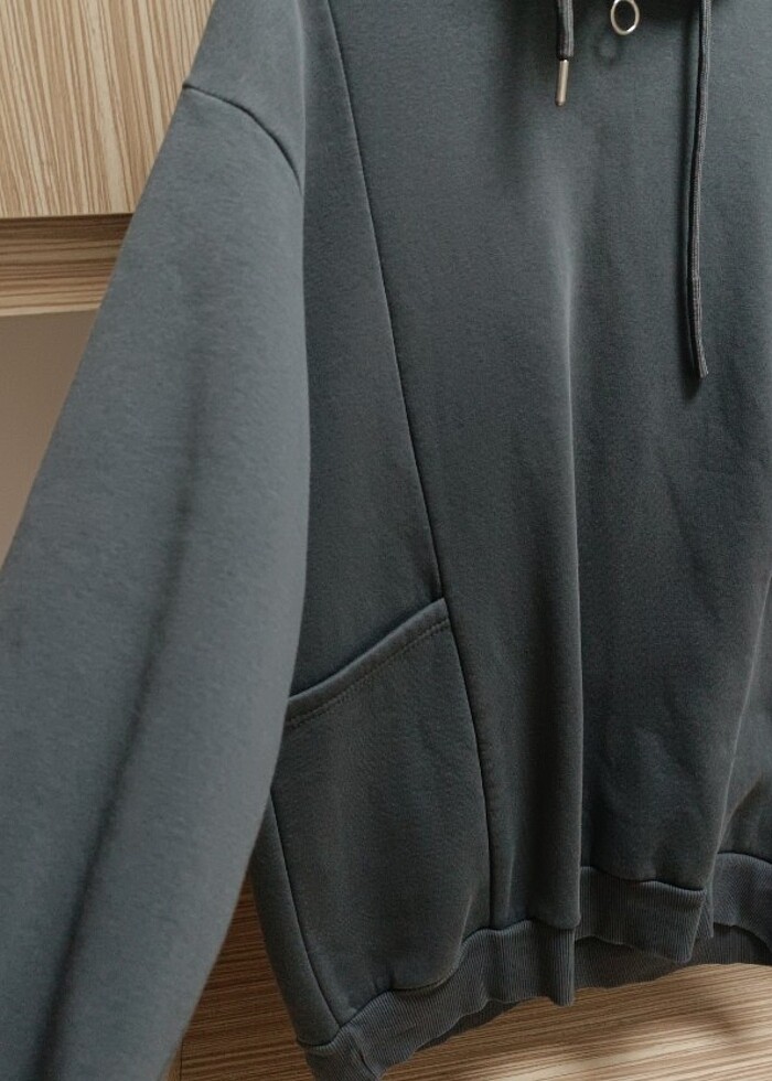 Füme oversize sweatshirt  - Görsel 4