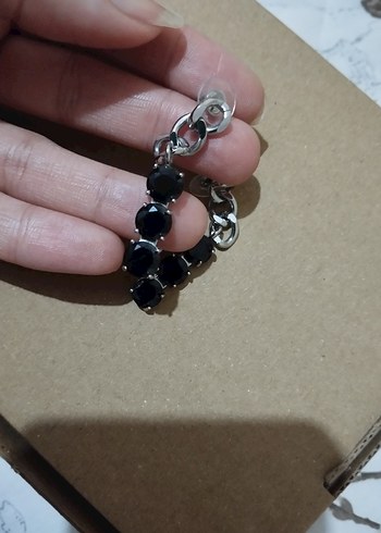 siyah küpe - Görsel 2