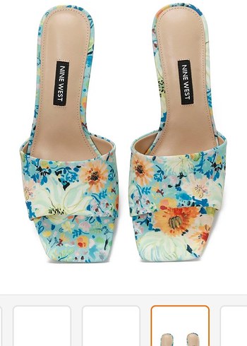 Nine West Çiçek Desenli Kadın Terlik