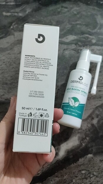 Dermalogica Dermalog ağız bakım spreyi
