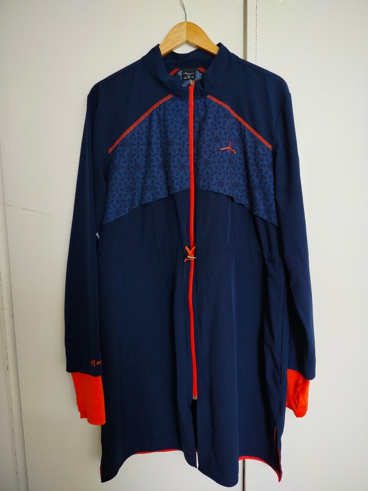 Lacivert profesyonel tesettür haşema - Görsel 3