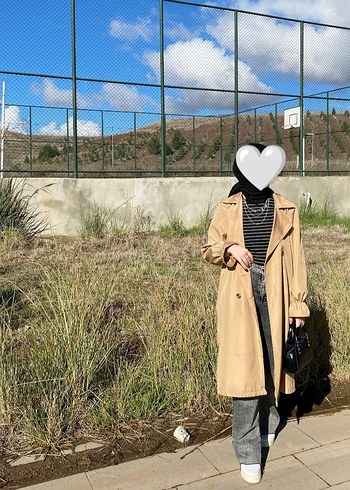 Camel Rengi Midi Trençkot