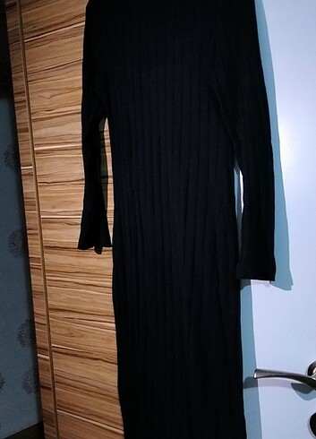 Siyah triko elbise 