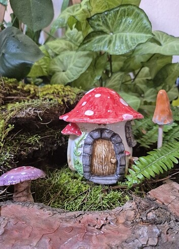 Diğer Hobbit Evi Seramik Mantar Kavanoz