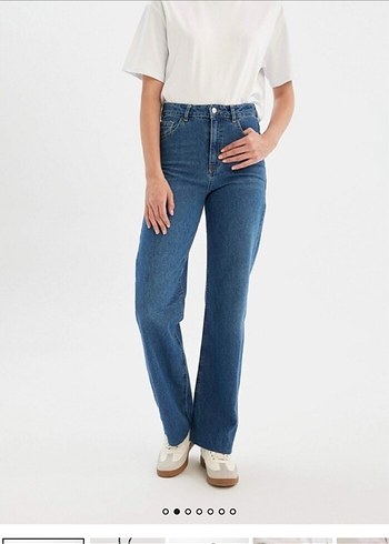 36 Beden mavi Renk DeFacto 90 Wide Leg