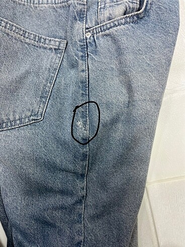 34 Beden lacivert Renk Defacto 90's Wide Leg defolu