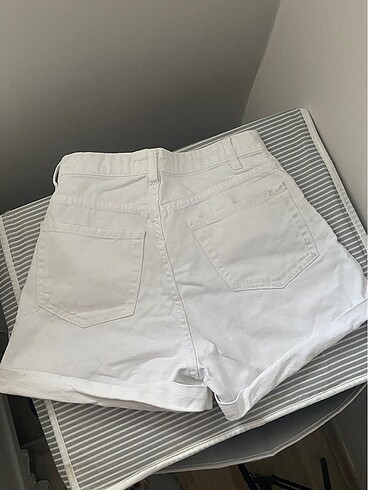 Bershka Beyaz kot şort