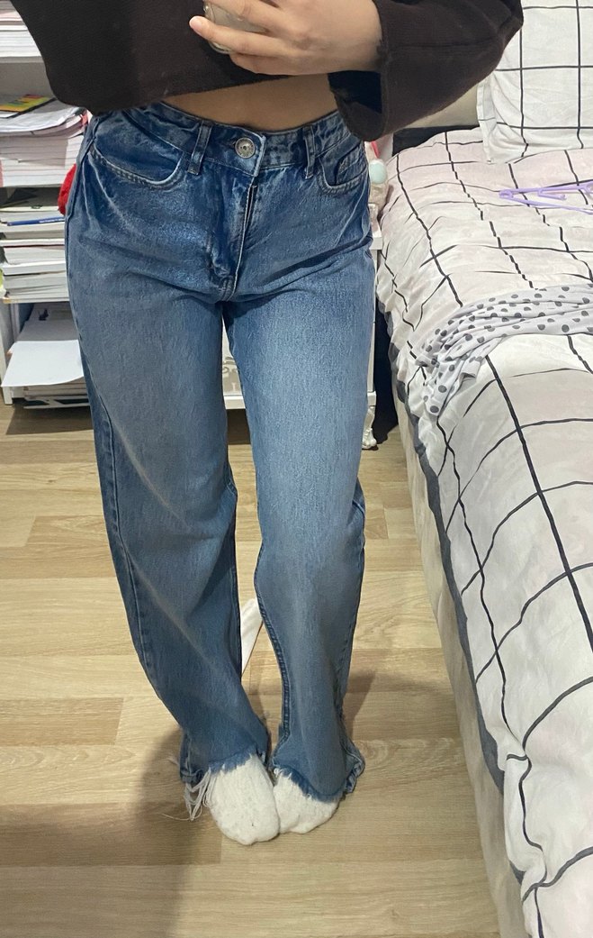 Mavi straight jean - Görsel 2