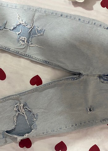 yırtık kadın jean - Görsel 2