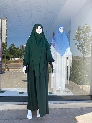 universal Beden yeşil Renk Başörtü ve ferace