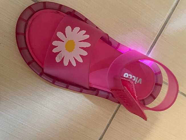 Vicco pembe kız ışıklı sandalet