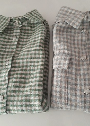 Düğmeli Kadın Uzun Kollu Oduncu Gömlek - Görsel 11