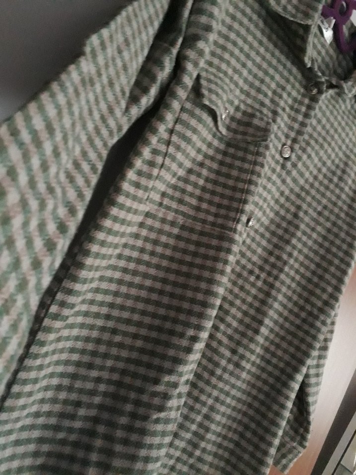 Düğmeli Kadın Uzun Kollu Oduncu Gömlek - Görsel 5