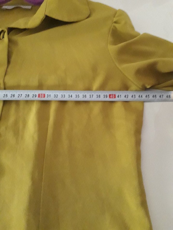 Düğmeli, Uzun Kollu Kadın Gömlek - Görsel 2