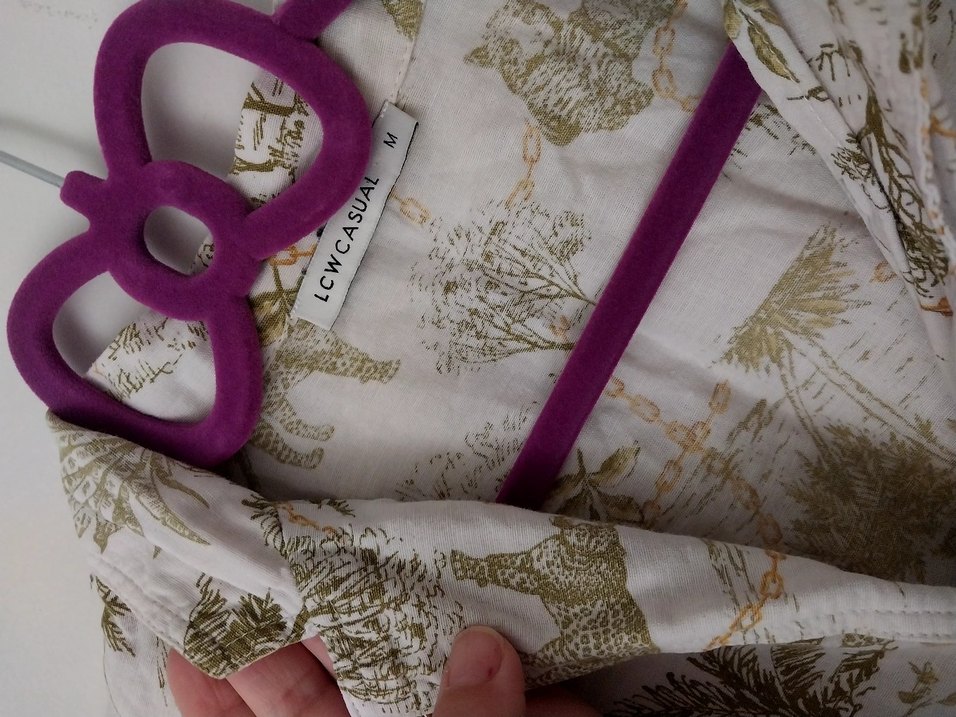 Bohem Desenli Düğmeli Kadın Gömlek - Görsel 5