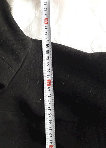 Düğmeli Siyah Kadın Kaban - Görsel 7