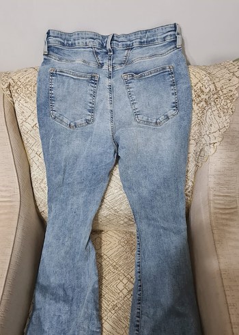 Kadın Denim İspanyol Paça Pantolon - Görsel 2