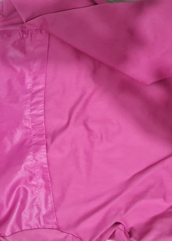 Pembe Fermuarlı koşu mont - Görsel 3