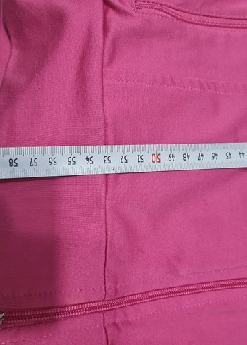 Pembe Fermuarlı koşu mont - Görsel 5