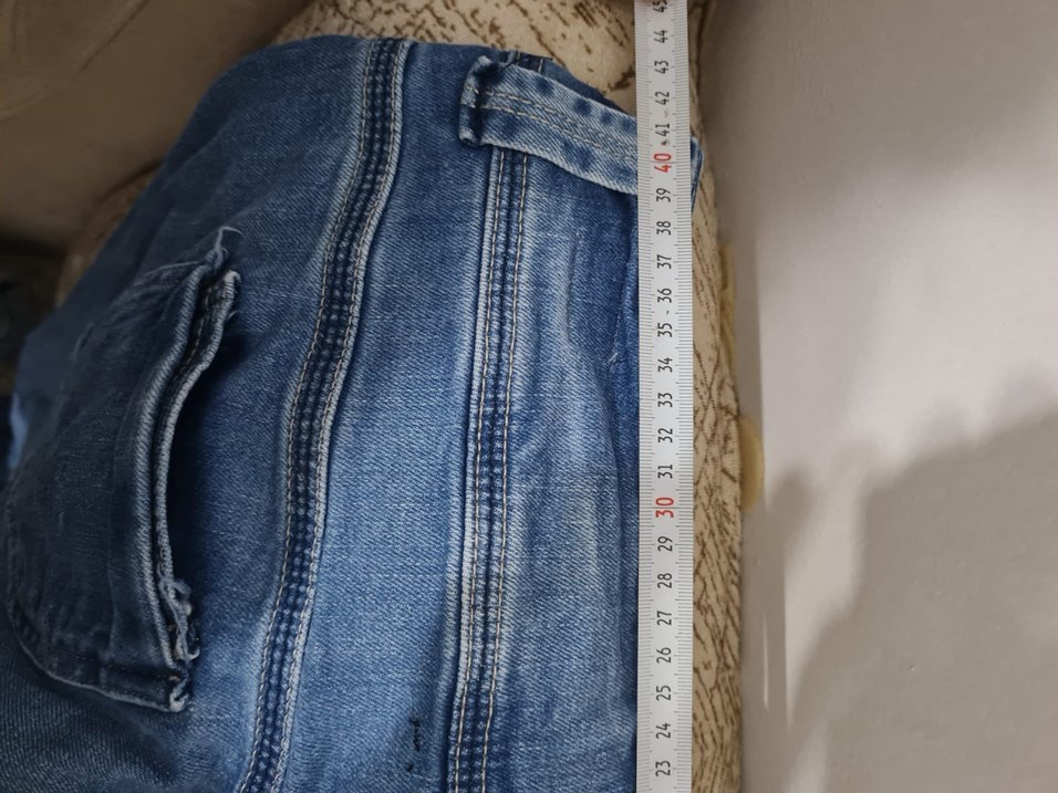 Kadın Mavi Denim Pantolon - Görsel 4