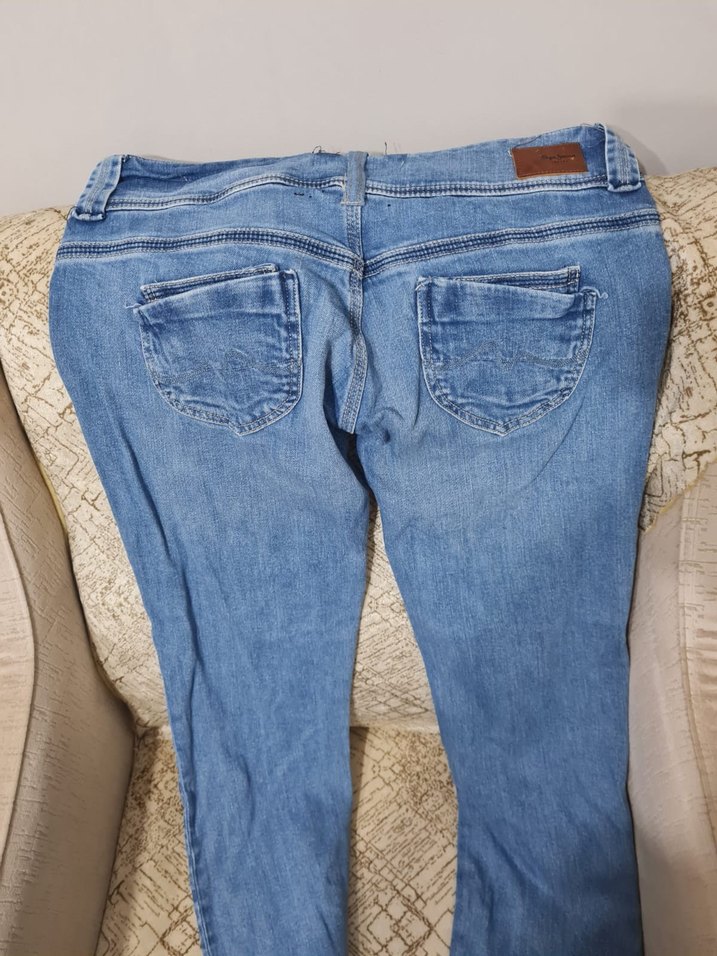 Kadın Mavi Denim Pantolon - Görsel 2