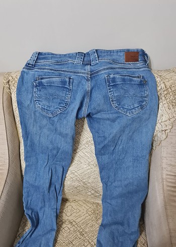 Kadın Mavi Denim Normal Kesim Kot Pantolon - Görsel 2