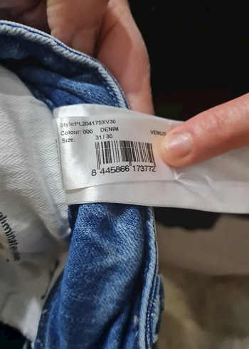 Kadın Mavi Denim Normal Kesim Kot Pantolon - Görsel 5