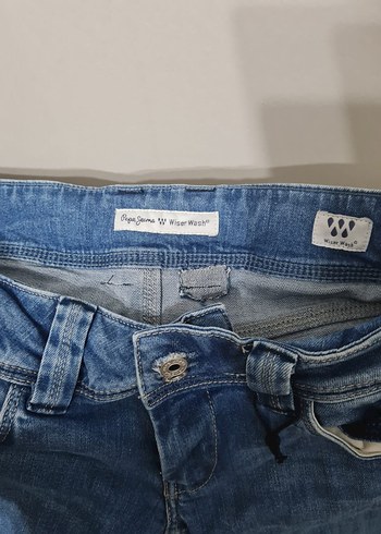 Kadın Mavi Denim Normal Kesim Kot Pantolon - Görsel 3