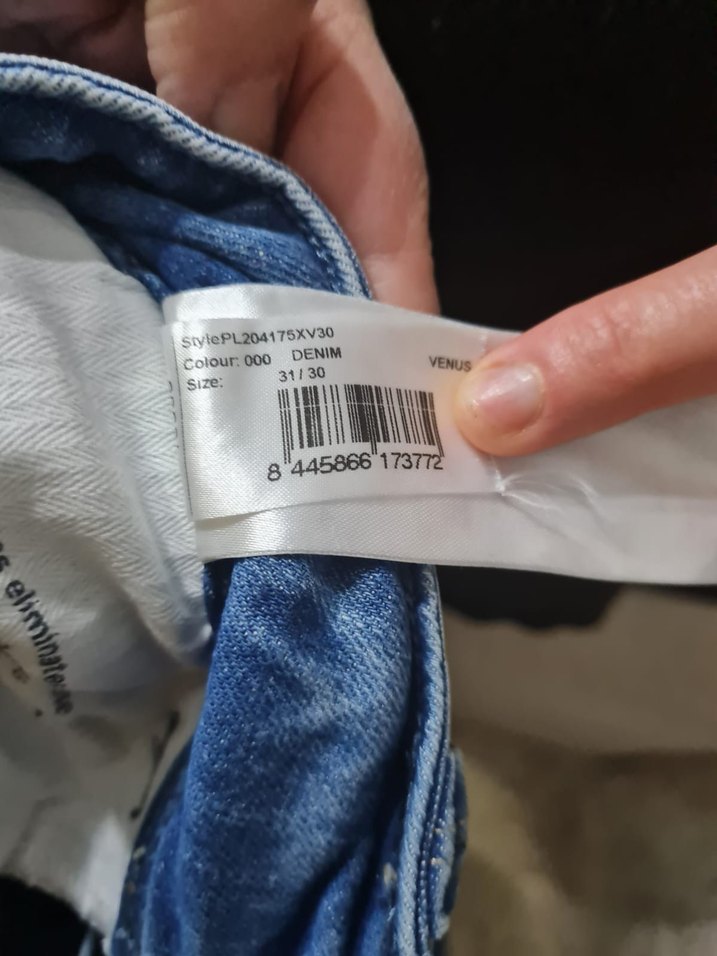 Kadın Mavi Denim Normal Kesim Kot Pantolon - Görsel 5