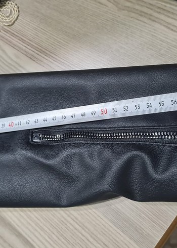 Kemer Detaylı Siyah Deri Ceket - Görsel 10