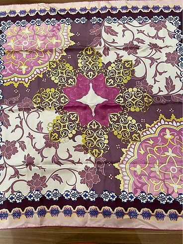  Beden mor Renk Vakko Eşarp Sanat Serisi