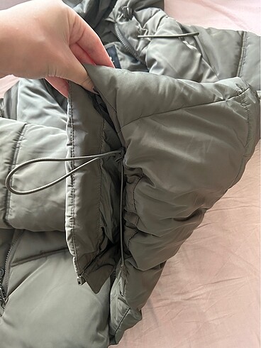 m Beden gri Renk Pull&Bear Şişme Mont