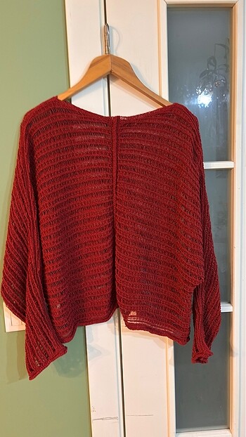 Zara ZARA Ajurlu Triko Kazak ? Kızıl / S Beden