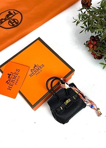 Beden turuncu Renk Hermes Aksesuar Charm Anahtarlık