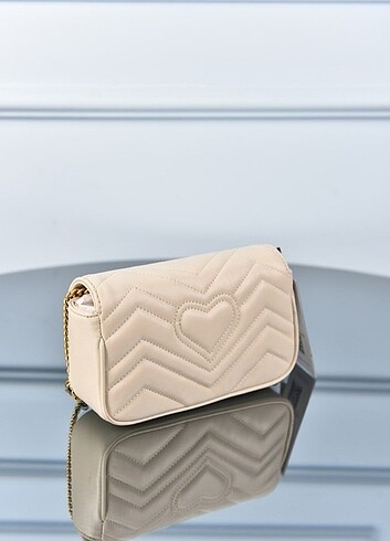 Beden camel Renk Gucci GG Marmont Mini Wallet
