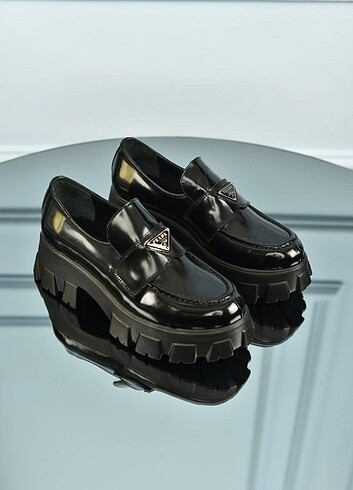 PRADA - Chocolate Brushed Leather Loafers