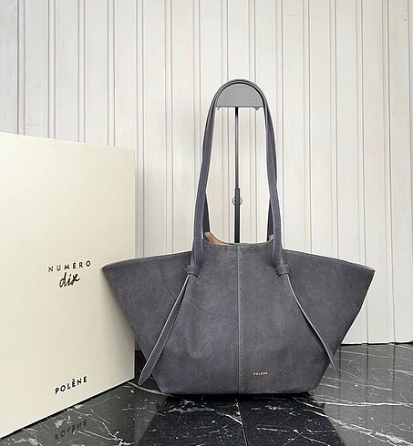 Polène Cyme Suede Medium Tote Bag