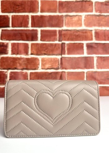 Bej Deri Zincir Detaylı Kadın Çanta - Görsel 5