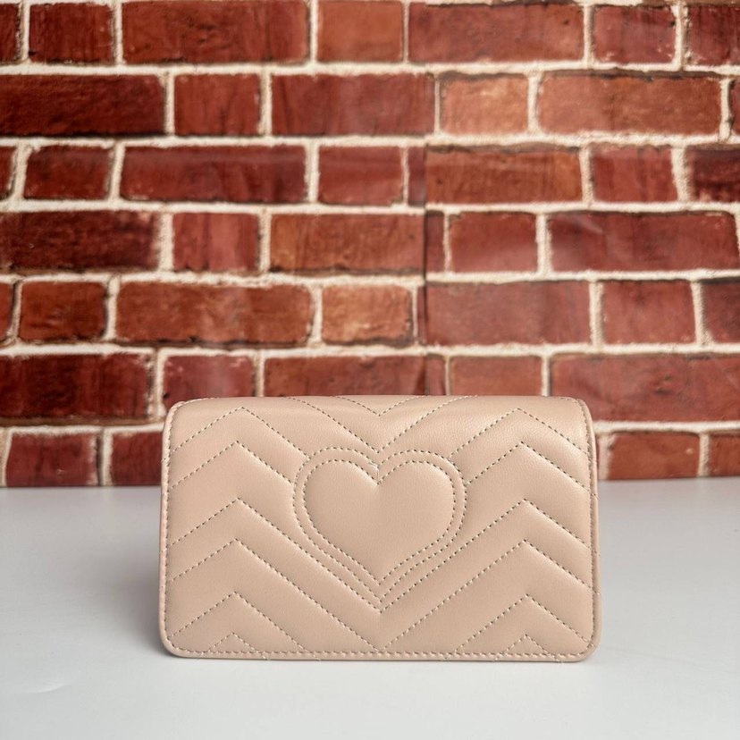 Bej Deri Zincir Detaylı Kadın Çanta - Görsel 2