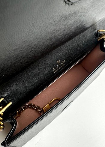 Bordo Zincir Detaylı Deri Kadın Çanta - Görsel 12