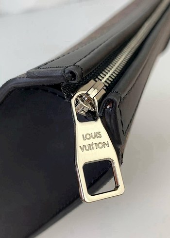Louis Vuitton Kahverengi Deri Kadın Clutch - Görsel 5