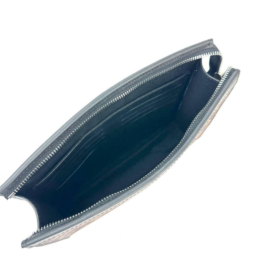 Louis Vuitton Kahverengi Deri Kadın Clutch - Görsel 4