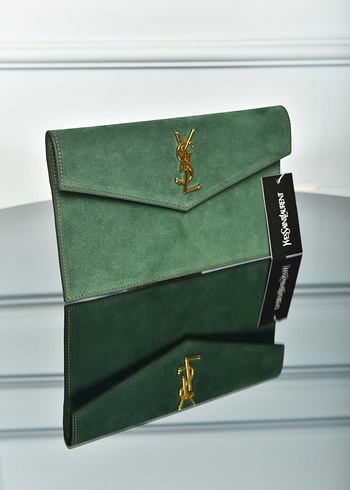 YVES SAINT LAURENT - Uptown Pouch in Suede - Görsel 6