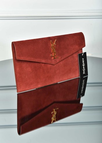 YVES SAINT LAURENT - Uptown Pouch in Suede - Görsel 5