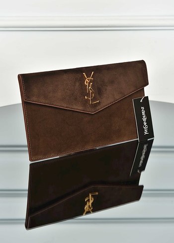 YVES SAINT LAURENT - Uptown Pouch in Suede - Görsel 4