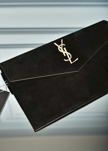 YVES SAINT LAURENT - Uptown Pouch in Suede - Görsel 9