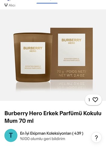 Burberry Hero Kokulu Mum 70g - Görsel 4