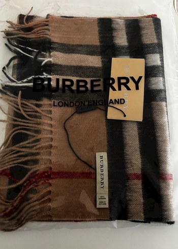 Burberry Kahverengi Kaşmir Şal - Görsel 7