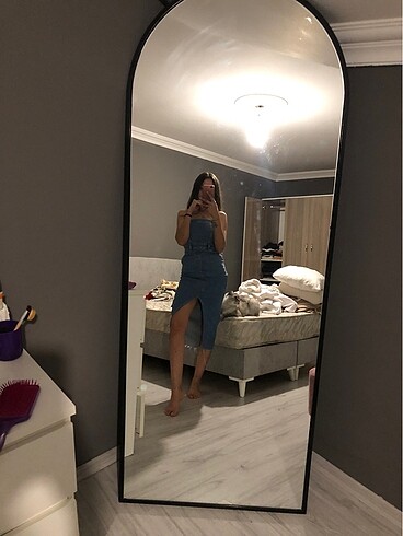 xs Beden mavi Renk Kot elbise